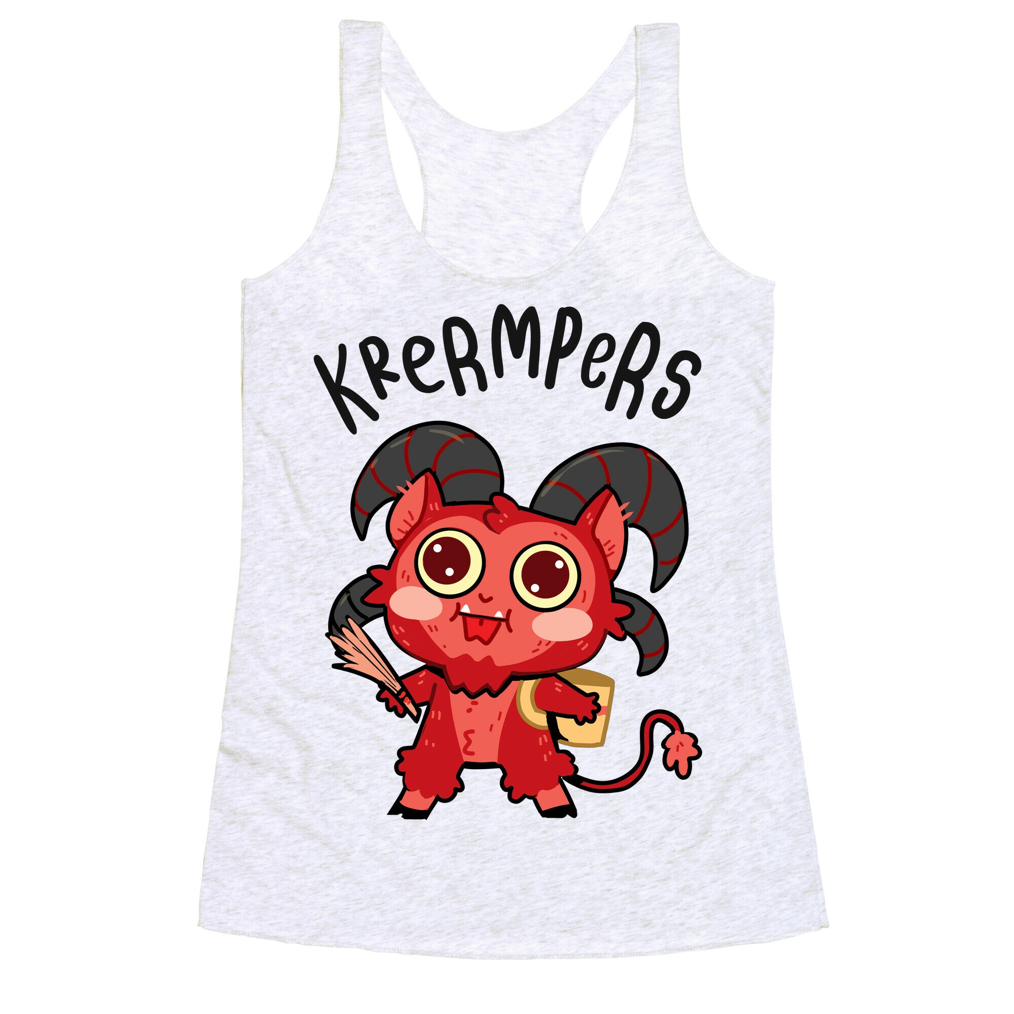 Krermpers Derpy Krampus Racerback Tank